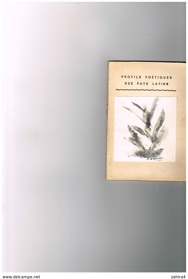 Poèsie - Dessin - Illustration - Profils Poétiques Des Pays Latins - M.Chagall A.Canzani A.Sanchez-Campos H. De Lescoët - Art