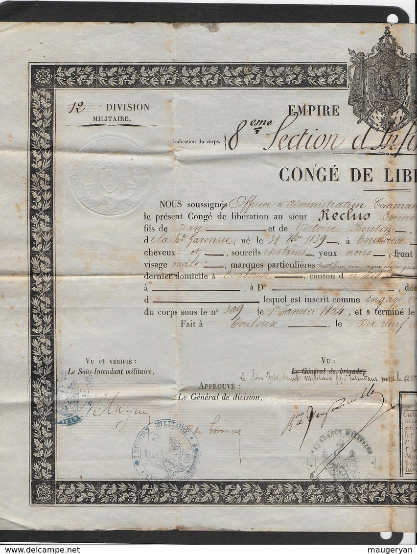 3 Documents (soldat 2eme Empire ) - Documents