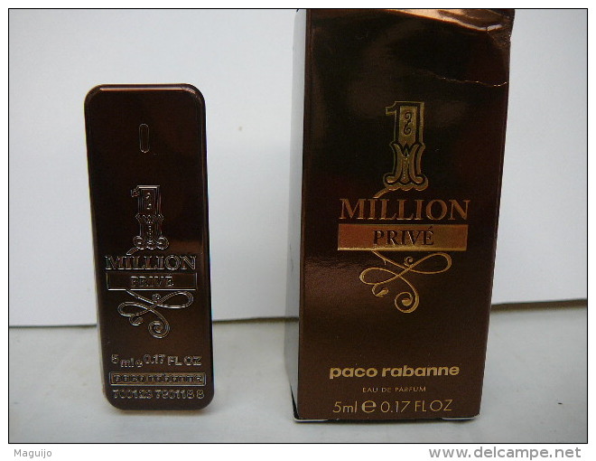 PACO RABANNE " 1 MILLION  PRIVE" MINI EDP 5 ML   LIRE ET VOIR !! - Miniatures Hommes (avec Boite)