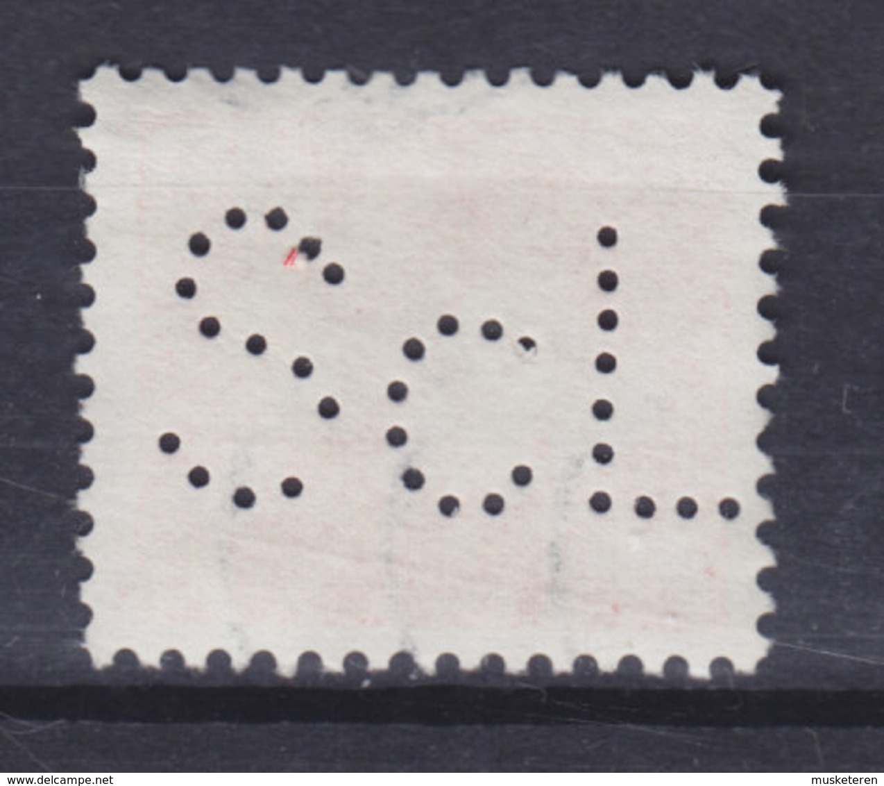 Denmark Perfin Perforé Lochung (S15) 'ScL' Statens Civile Luftværn København King Fr. IX. Stamp (2 Scans) - Abarten Und Kuriositäten