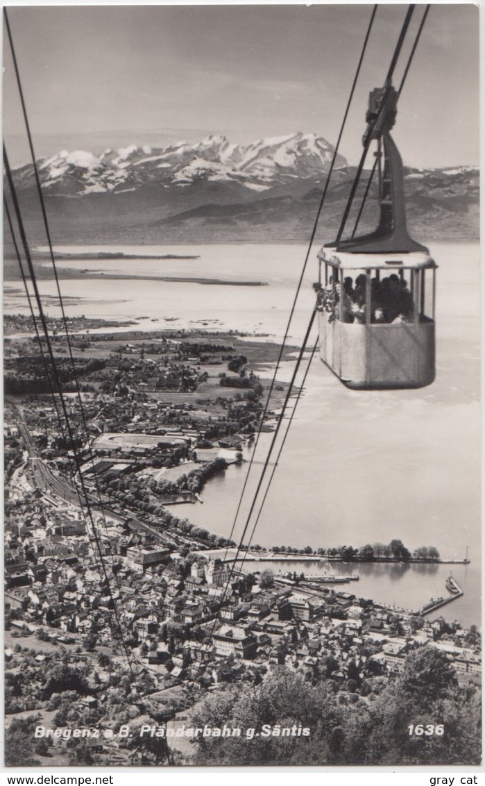 Bregenz A.B. Ptanderbahn G.Santis, Austria, 1953 Used Real Photo Postcard [21888] - Bregenz