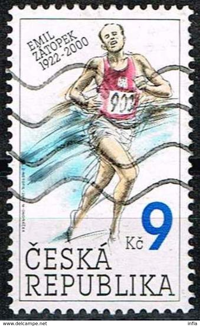 Tschechien 2002, Michel# 331 O Emil Zátopek - Famous Czech Sportsman - Usati