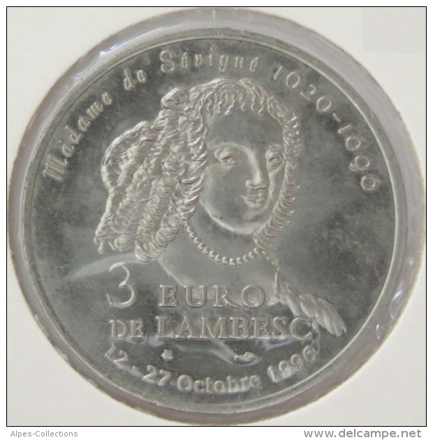 0318 - 3 EURO - LAMBESC - 1996 - Euros Des Villes