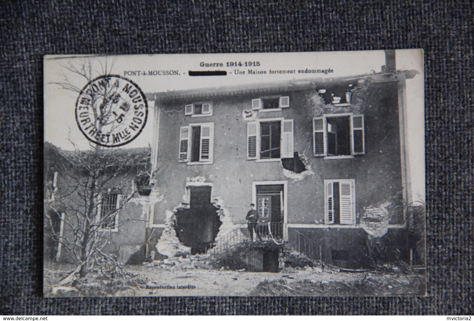 MILITARIA - Guerre 1914 -18, PONT A MOUSSON, Une Maison Fortement Endommagée. - Guerre 1914-18