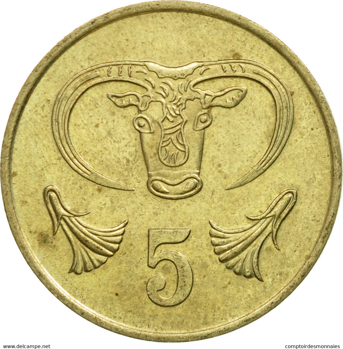 Monnaie, Chypre, 5 Cents, 1983, TTB, Nickel-brass, KM:55.1 - Chypre