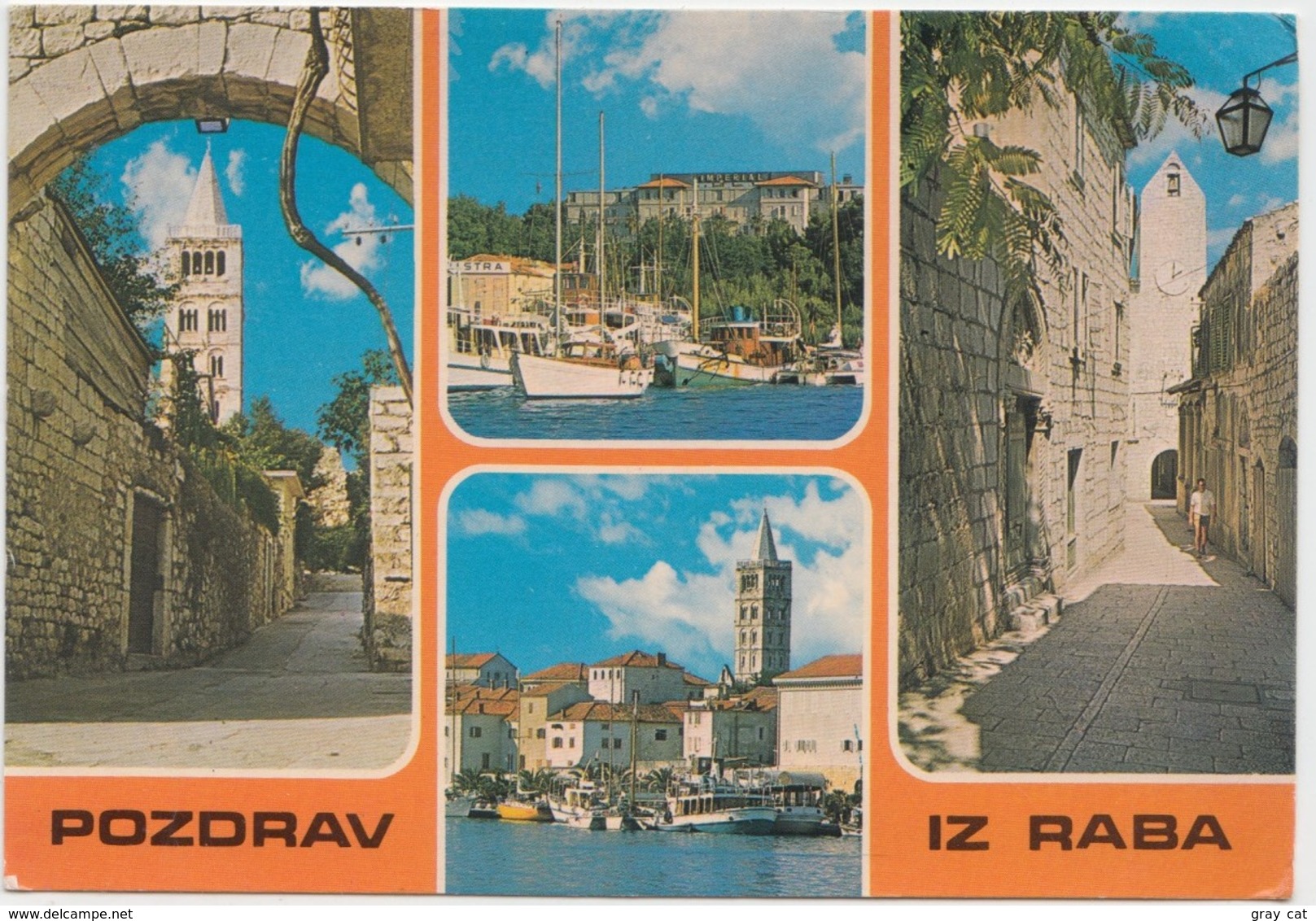 POZDRAV IZ RABA, Croatia, 1981 Used Postcard [21898] - Croatia