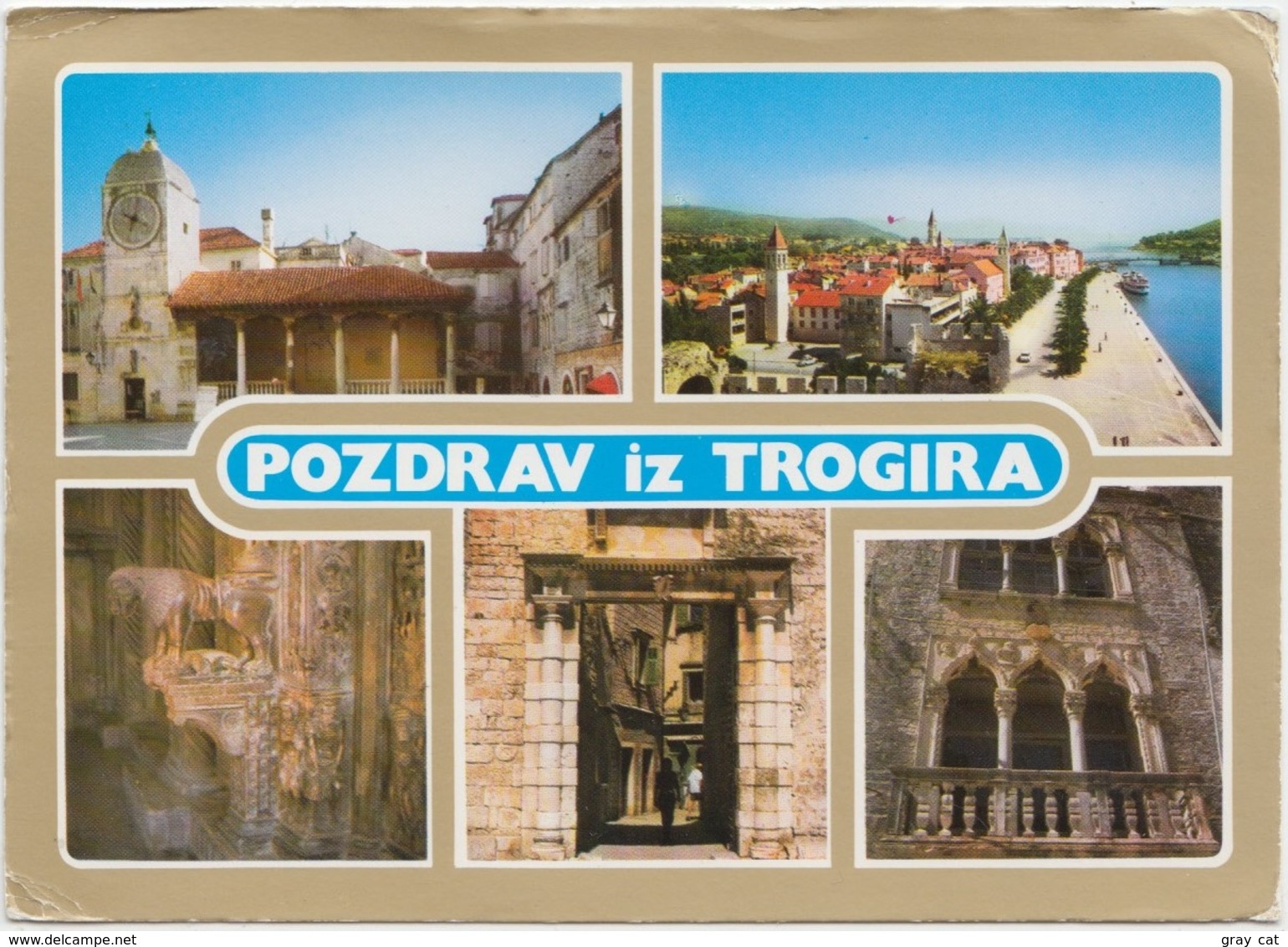 POZDRAV Iz TROGIRA, Croatia, Unused Postcard [21899] - Croatia