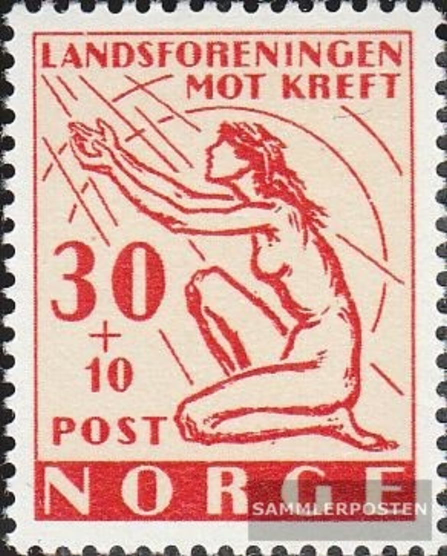 Norwegen 379 (kompl.Ausg.) Postfrisch 1953 Krebsbekämpfung - Ungebraucht