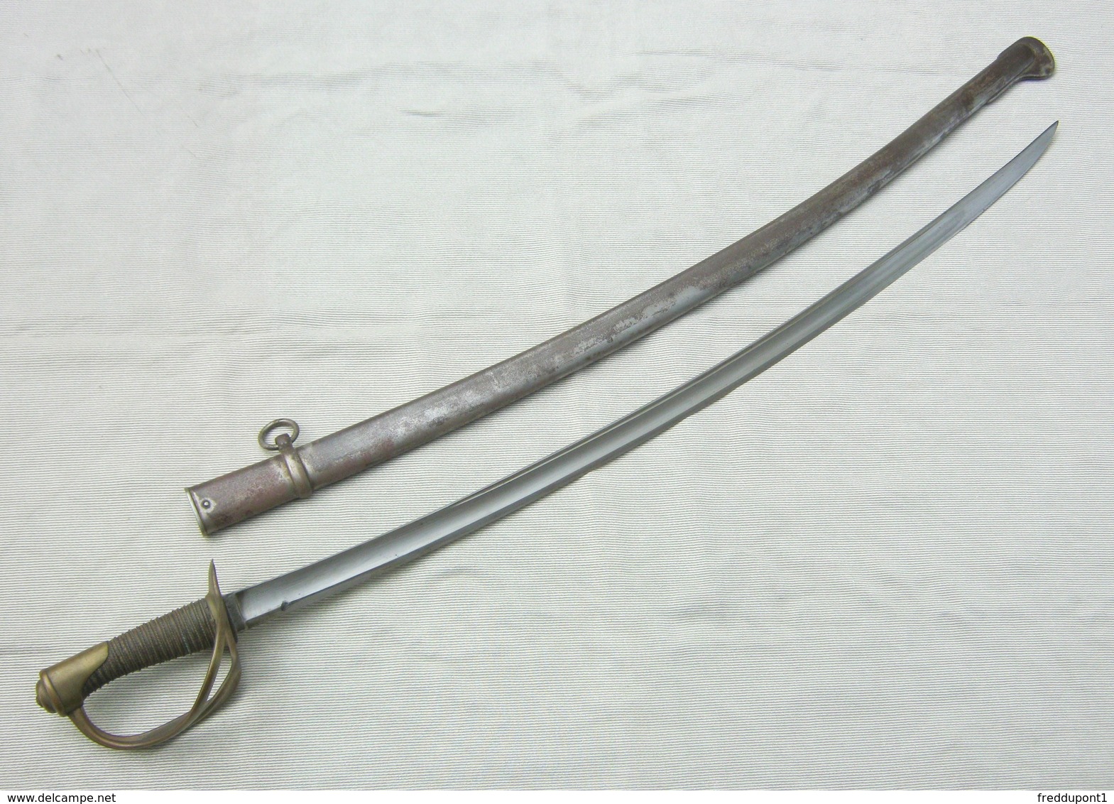 Sabre Sword Cavalerie 1822 Modifié 1882 Fourreau Même Numéro - Knives/Swords