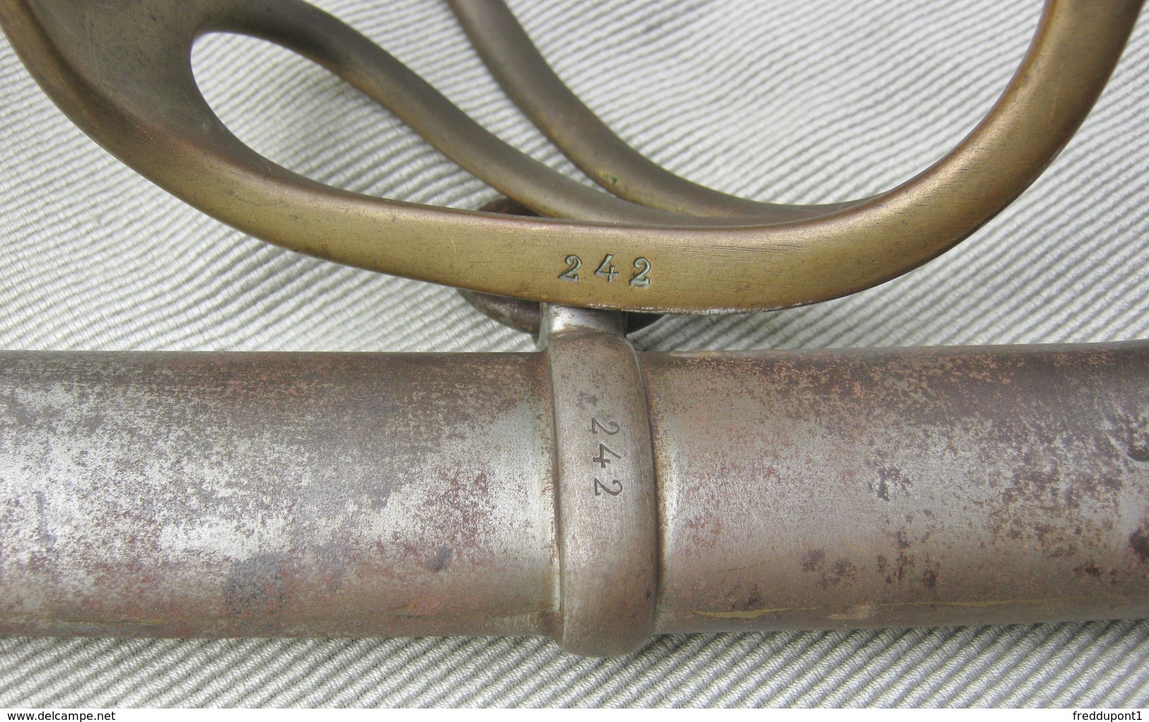 Sabre Sword Cavalerie 1822 Modifié 1882 Fourreau Même Numéro - Knives/Swords