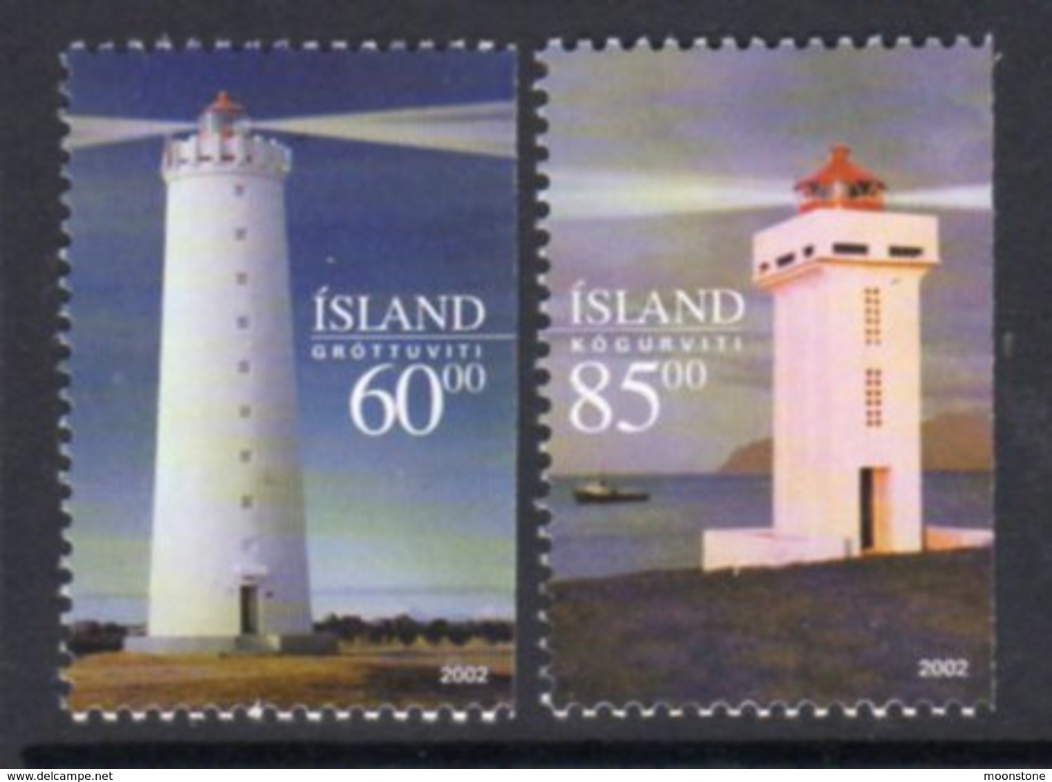 Iceland 2002 Lighthouses Set Of 2, MNH, Ref. 78 - Lighthouses