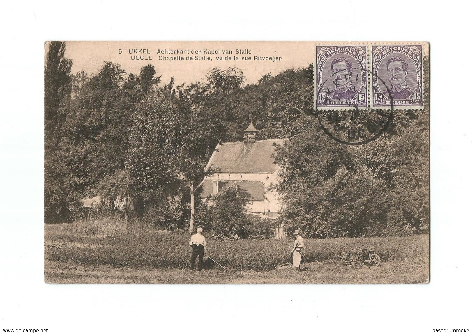 UKKEL Achterkant Der Kapel Van Stalle  -  UCCLE Chapelle De Stalle, Vu De La Rue Ritvoeger (1923). - Uccle - Ukkel