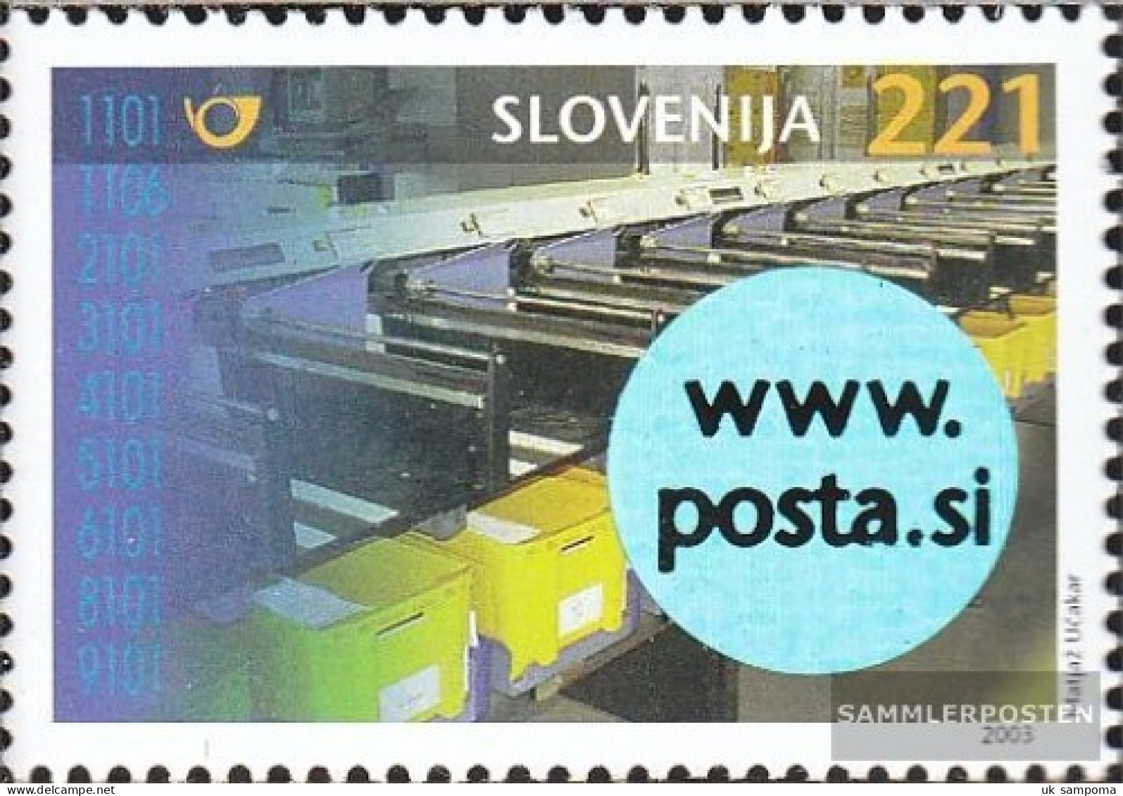 Slovenia 442 (complete Issue) With Hologrammfolie Unmounted Mint / Never Hinged 2003 Commissioning Sortieranlage - Slovenia