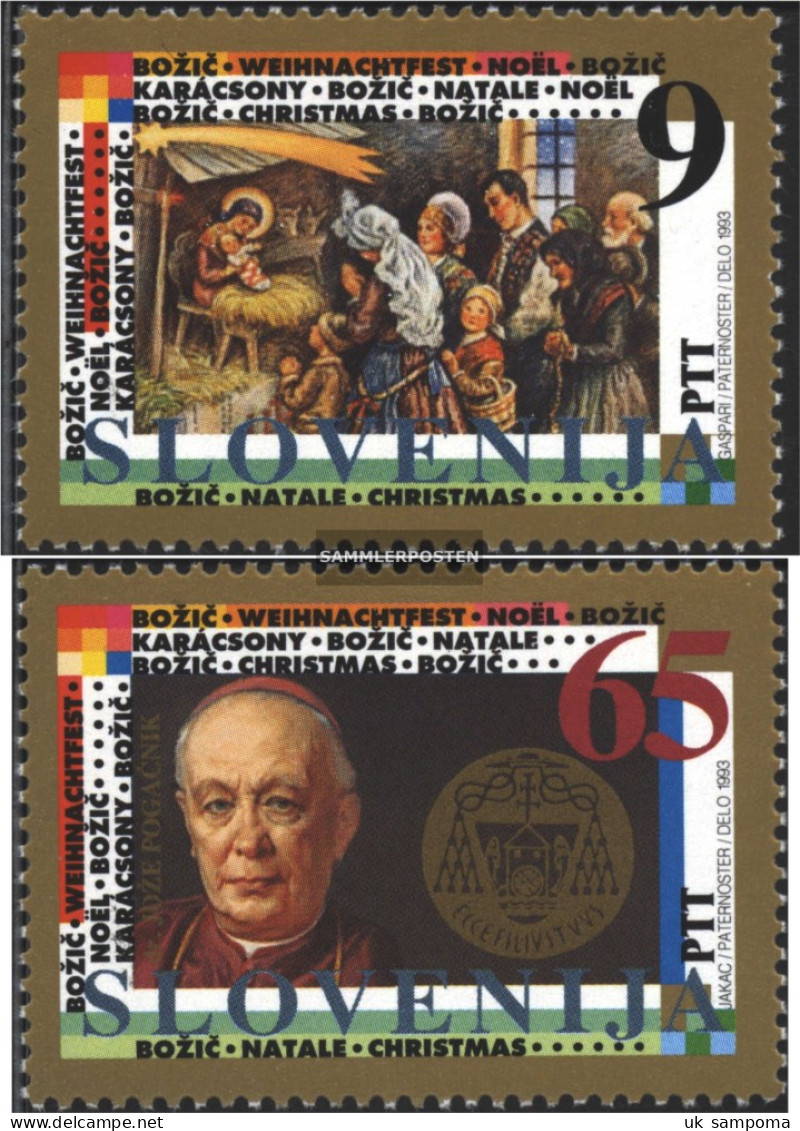 Slovenia 69-70 (complete Issue) Unmounted Mint / Never Hinged 1993 Christmas - Slovenia