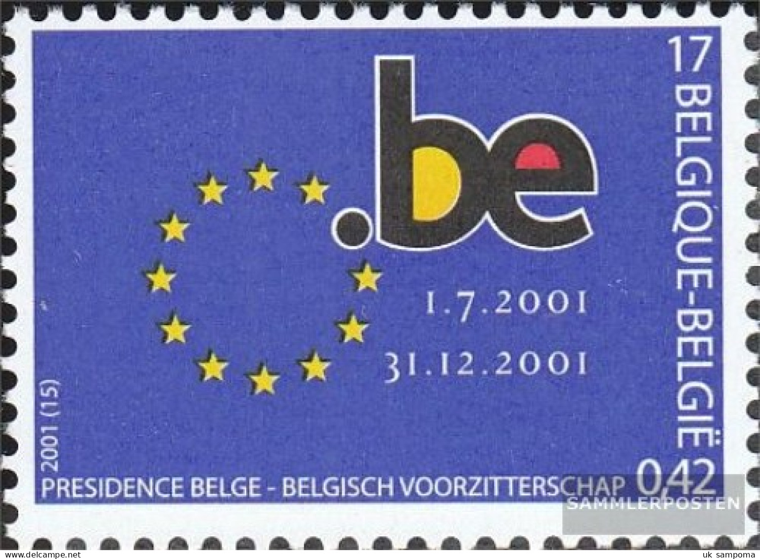 Belgium 3064 (complete Issue) Unmounted Mint / Never Hinged 2001 European Union - Unused Stamps