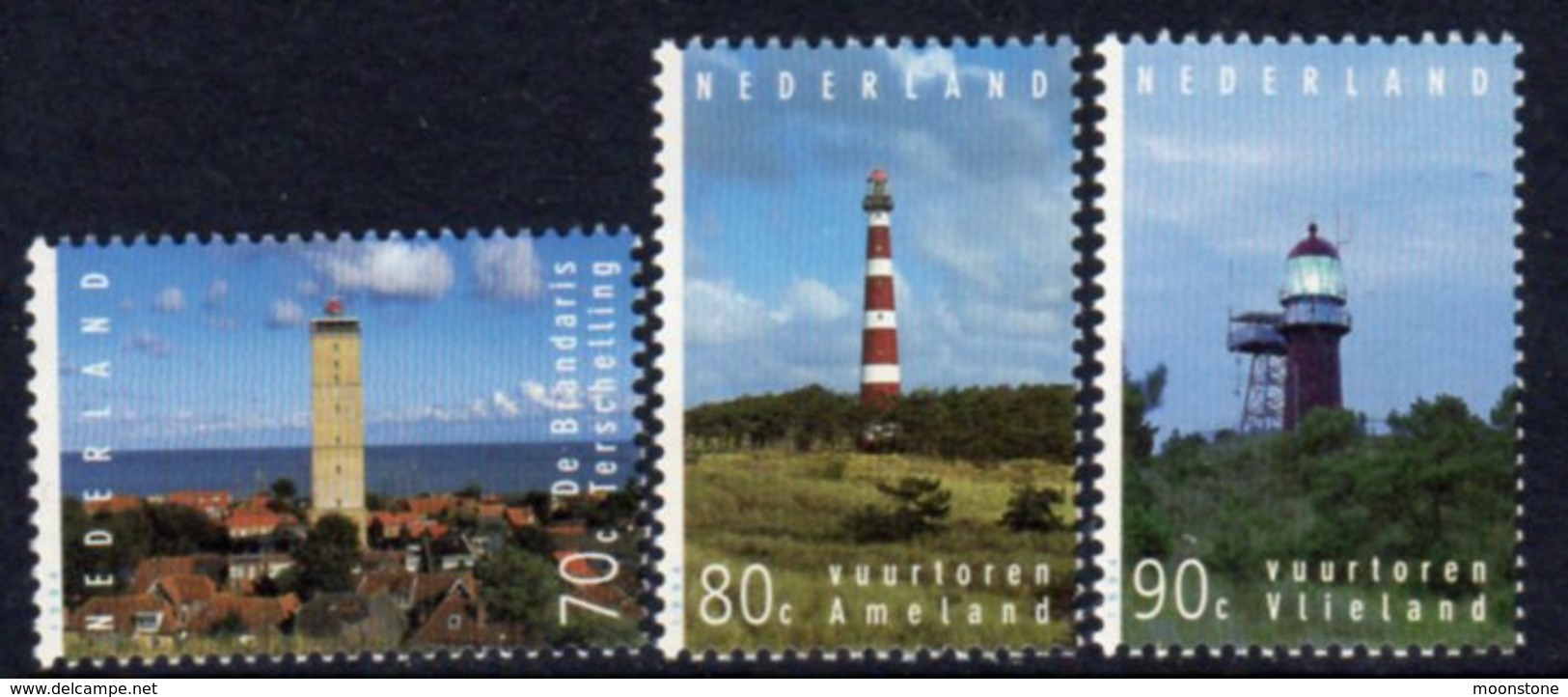 Netherlands 1994 Lighthouses Set Of 3, MNH, Ref. 91 - Lighthouses