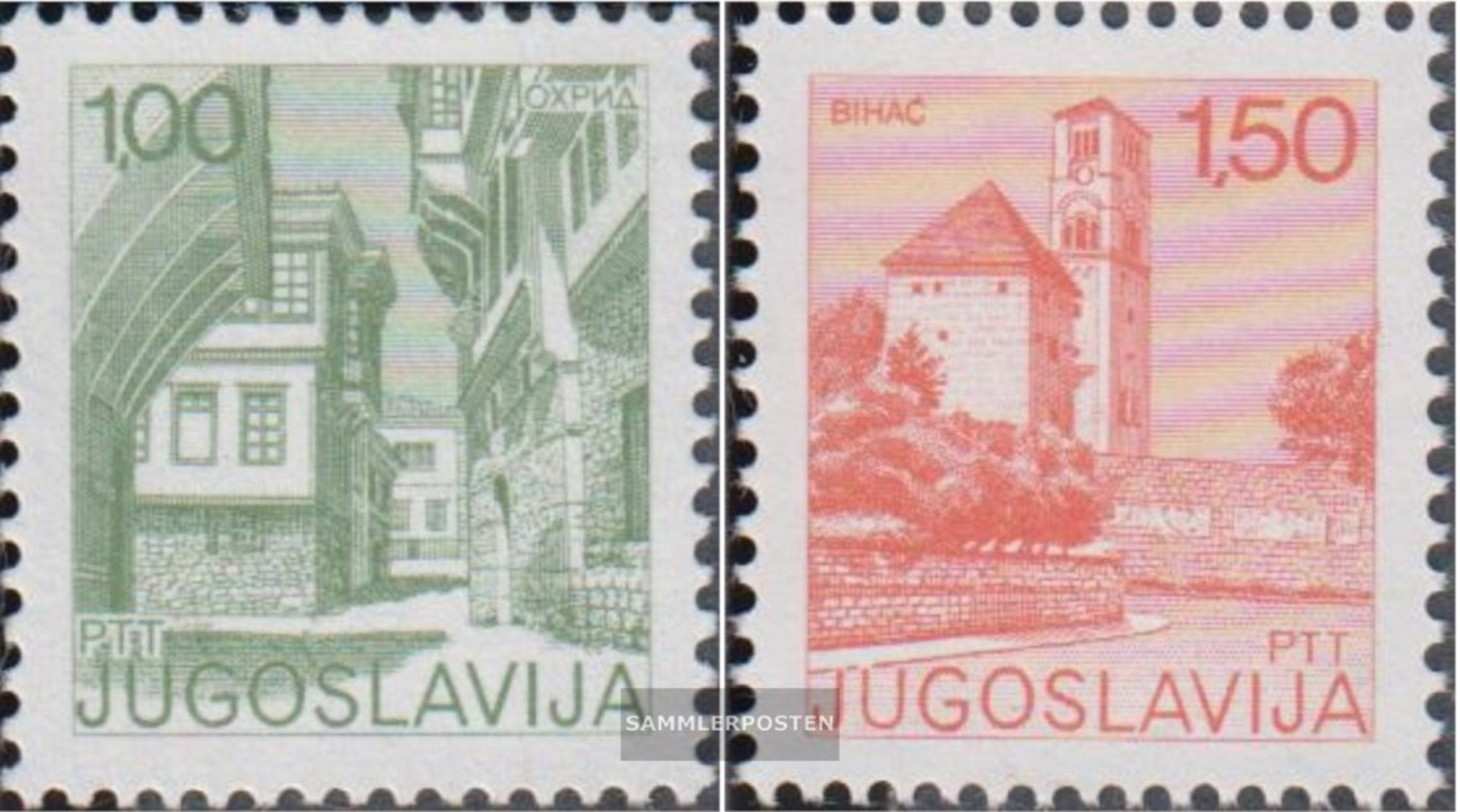 Jugoslawien 1661C-1662C (completa Edizione) Dentato K13 1/4: 12 1/2 MNH 1976 Francobolli - Ungebraucht