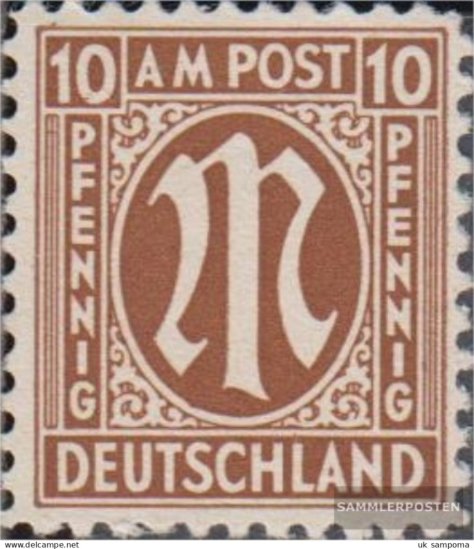 Bizonal (Allied Cast) 6I, Below Left Narrowed Ovallinie (field 43) Unmounted Mint / Never Hinged 1945 On-Post - Other & Unclassified