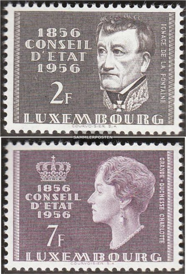 Luxemburg 559-560 (completa Edizione) MNH 1956 100 Anni Stato - Nuovi