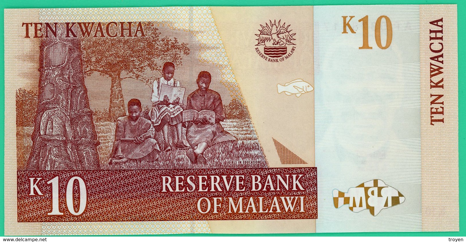 10 Kwacha -  Malawi - 1989-91 - N° AP0378517 -  Neuf - - Malawi