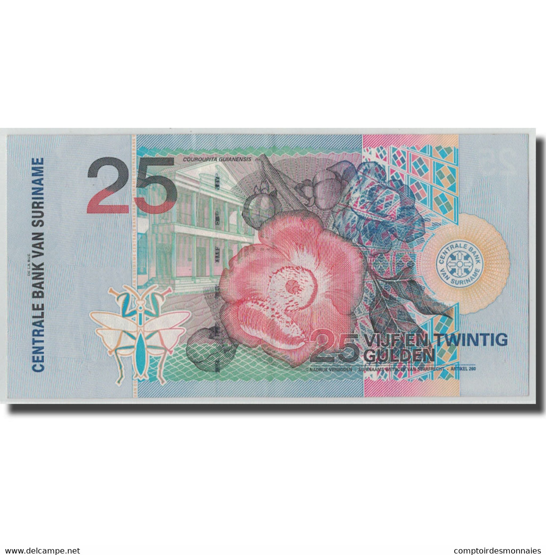 Billet, Surinam, 25 Gulden, 2000, 2000-01-01, KM:148, TB+ - Surinam