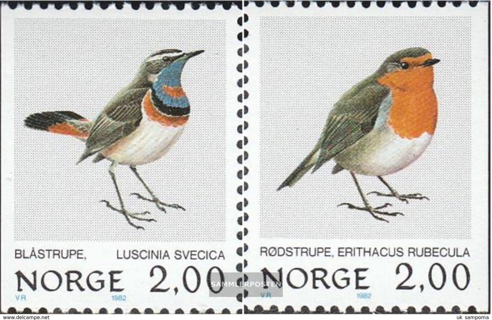 Norway 860-861 (complete.issue.) Unmounted Mint / Never Hinged 1982 Birds - Neufs