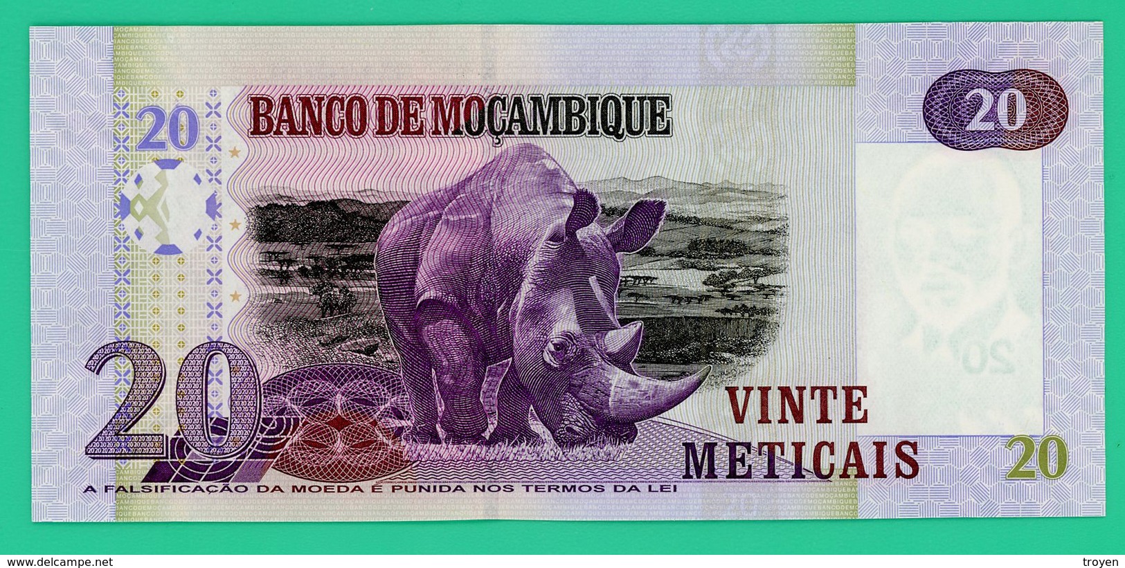 20 Meticais - Mozambique - 2006 - N° AA5381927 -   Neuf - - Mozambique