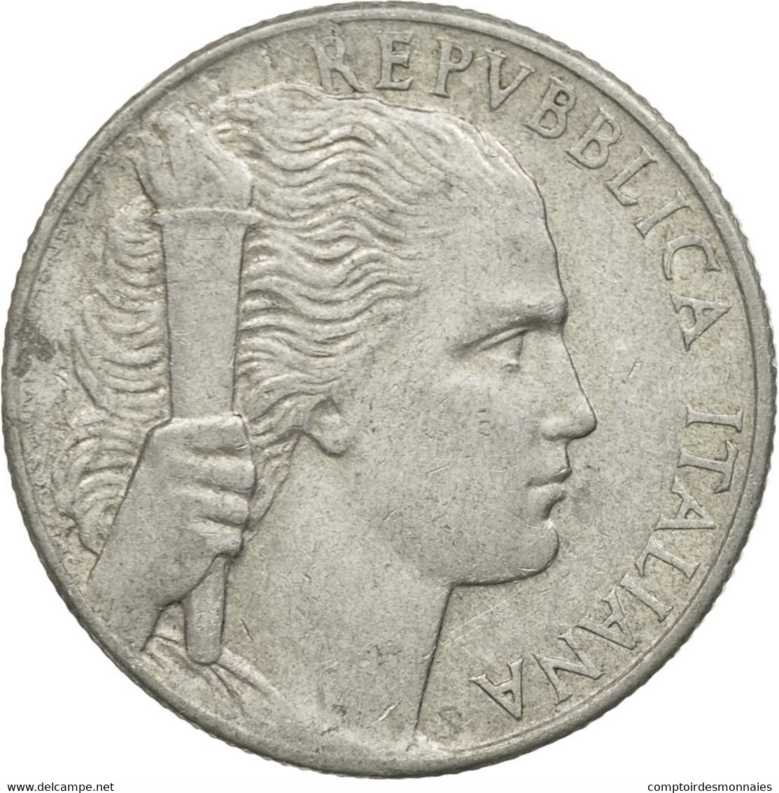 Monnaie, Italie, 5 Lire, 1949, Rome, B+, Aluminium, KM:89 - 5 Lire