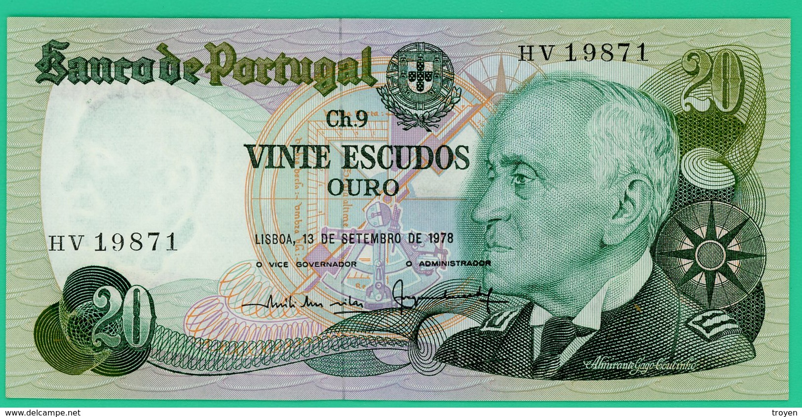 20 Escudos - Espagne  - 1978 - N° HV19871-  Neuf - - Portugal