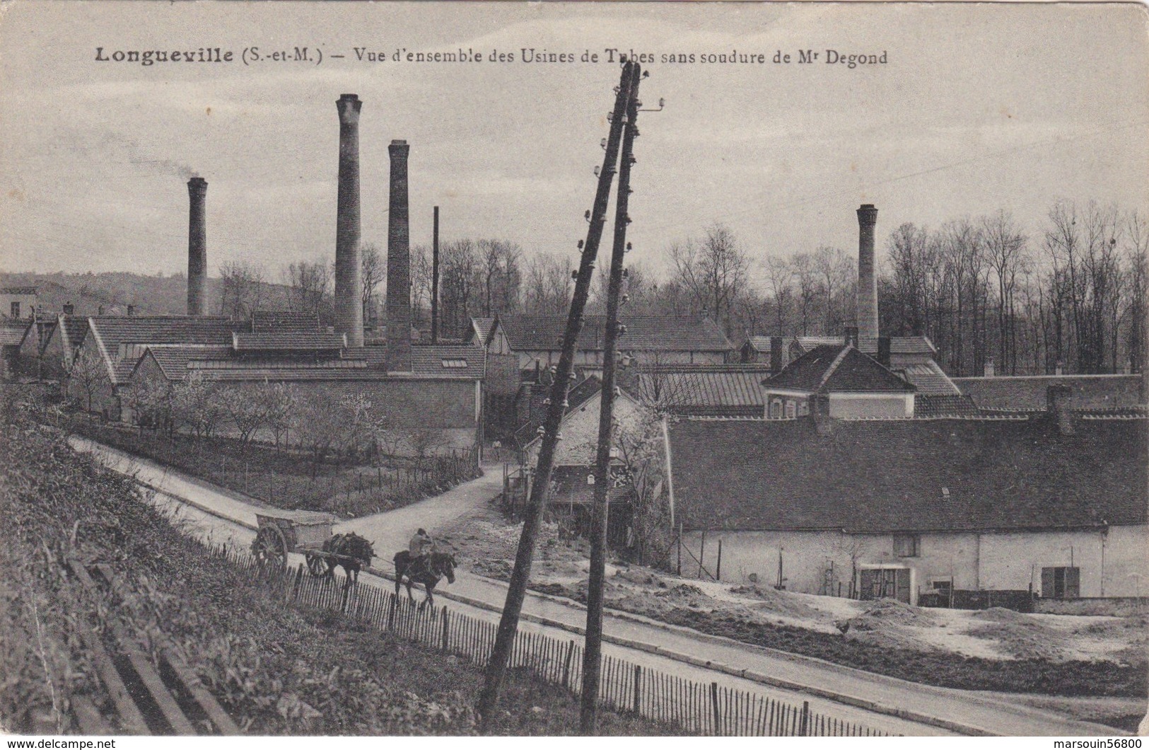 CPA Dept 77 LONGUEVILLE Vue D'ensemble Des Usines De Tubes Sans Soudure De Mr DEGOND - Autres & Non Classés