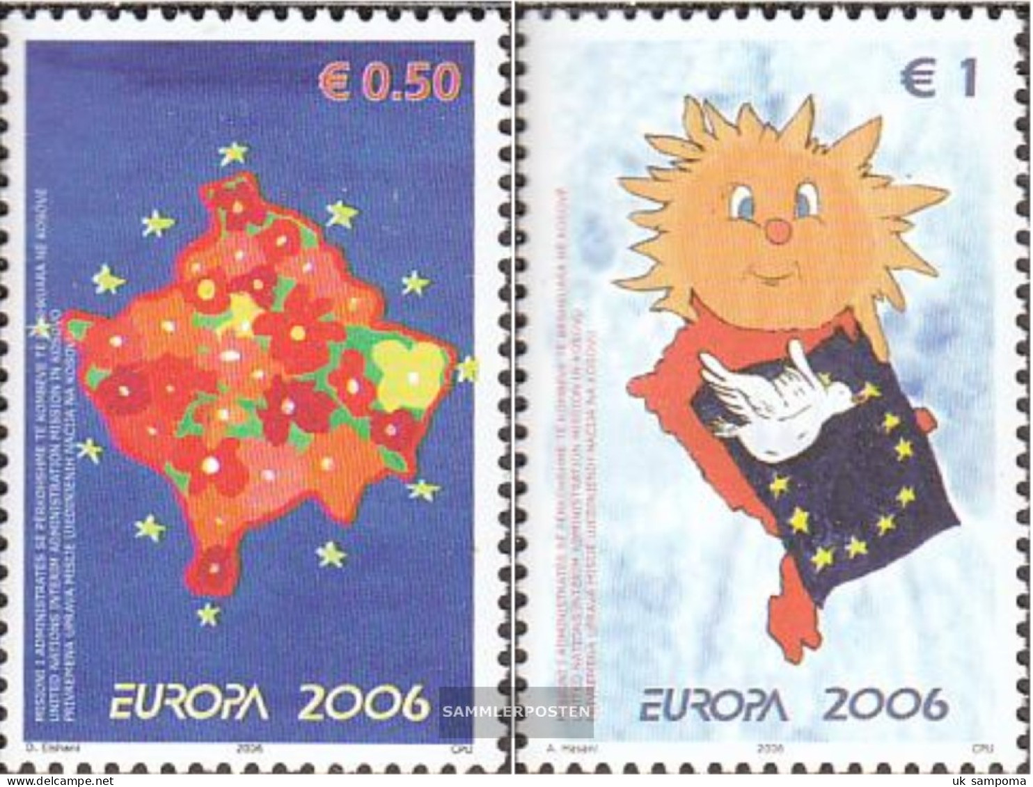 Kosovo 43-44 (complete Issue) Unmounted Mint / Never Hinged 2006 Europe: Integration - Neufs