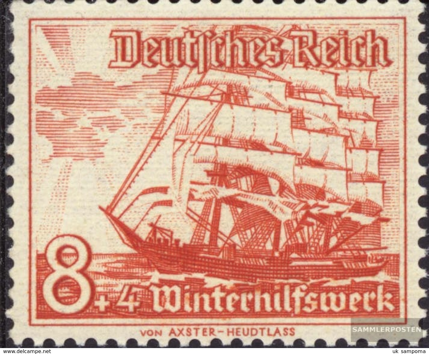 German Empire 655 With Hinge 1937 Vessels - Unused Stamps