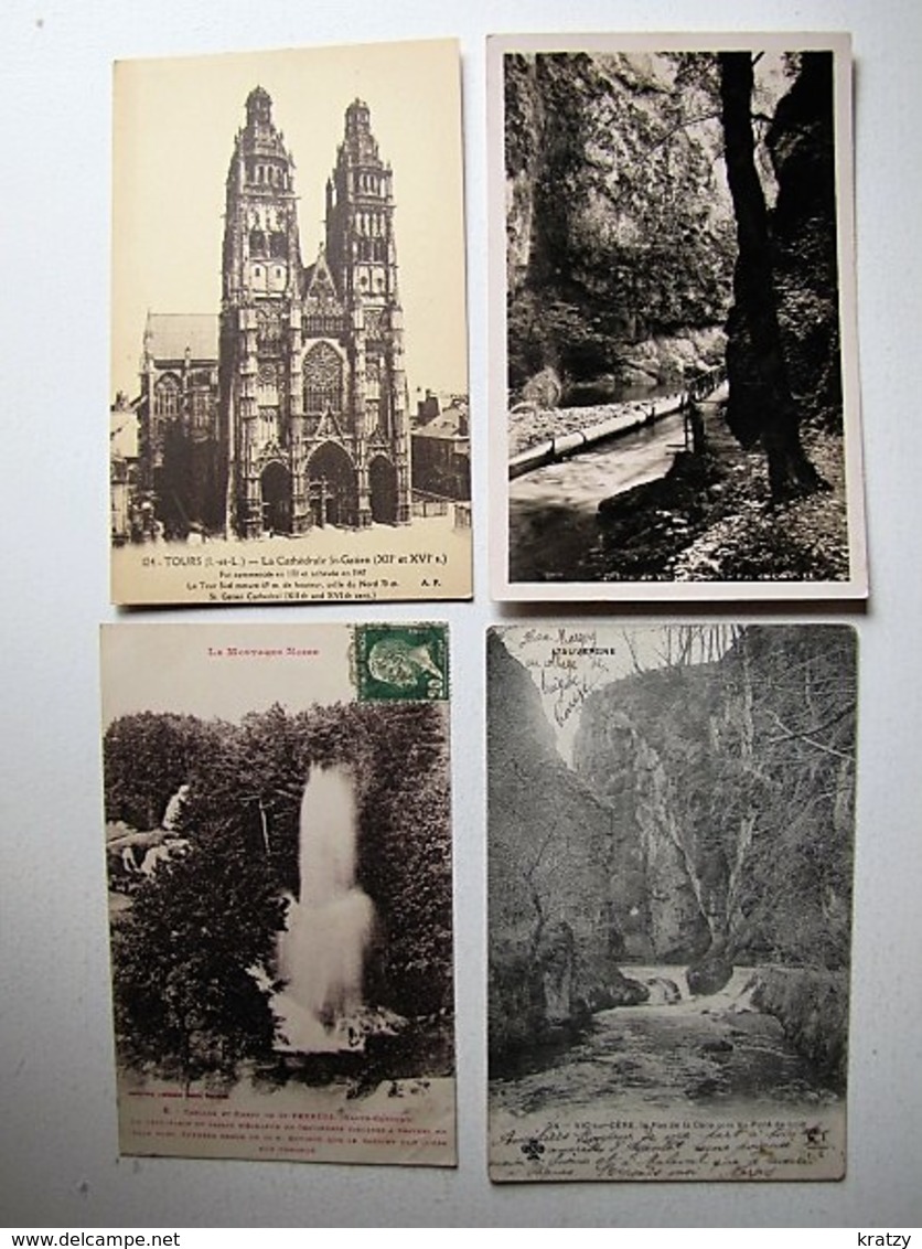 FRANCE - Lot 20 - 50 anciennes cartes postales différentes