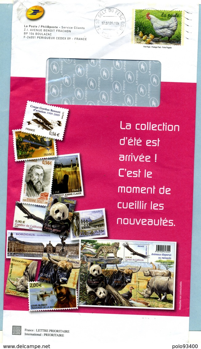 2009 PAP De Phil@poste La Collection D'été Est Arrivée - Prêts-à-poster:Stamped On Demand & Semi-official Overprinting (1995-...)