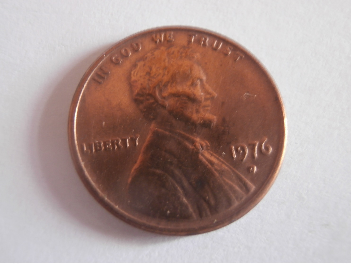 One Cent ETATS UNIS 1976 D - 1959-…: Lincoln, Memorial Reverse