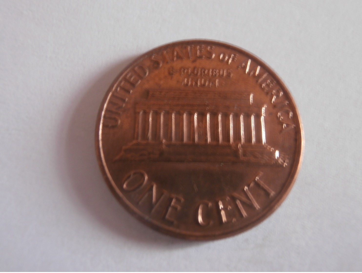 One Cent ETATS UNIS 1976 D - 1959-…: Lincoln, Memorial Reverse