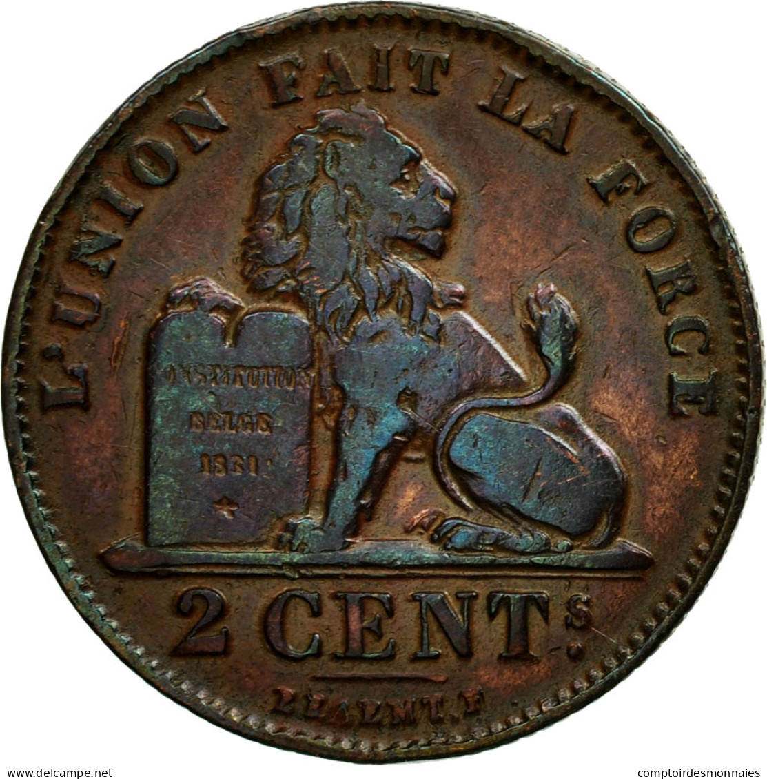 Monnaie, Belgique, Albert I, 2 Centimes, 1911, TTB+, Cuivre, KM:64 - 2 Cents