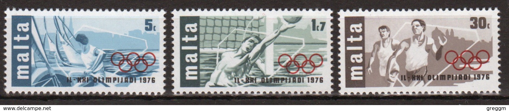 Malta 1976 Complete Set Of Stamps To Celebrate Olympic Games. - Malta