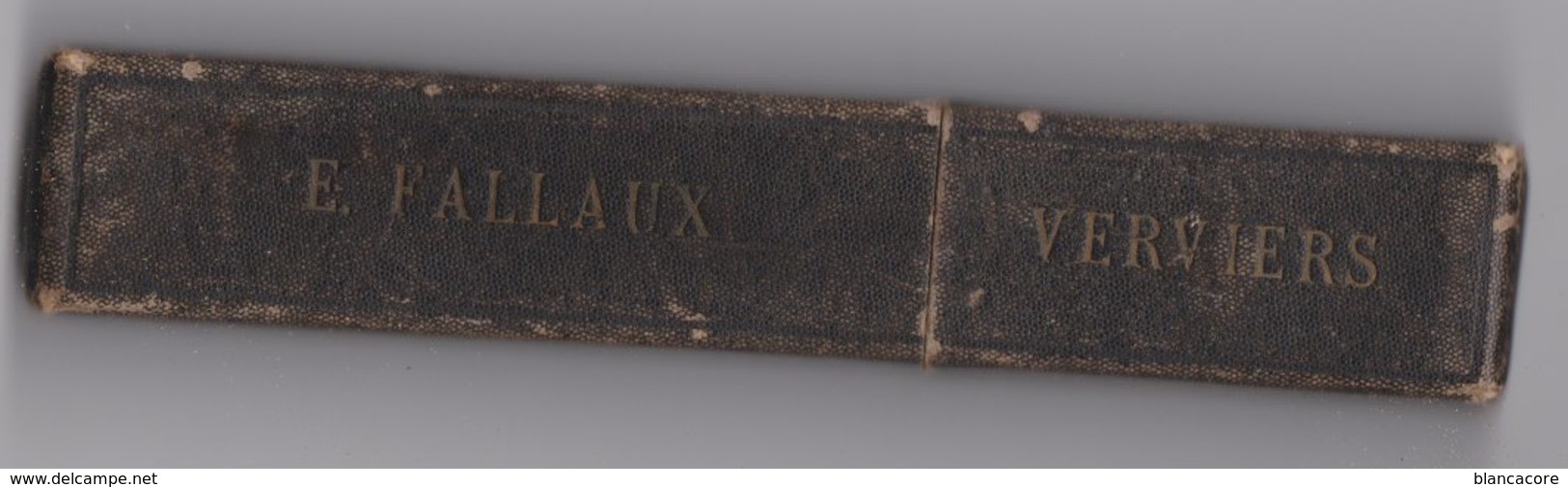 VERVIERS Boite étui Avec Rasoir De La Maison  FALLAUX FLEURQUIN  "A LA VILLE DE NAMUR"  Fabricant De Coutellerie RARE - Outils Anciens