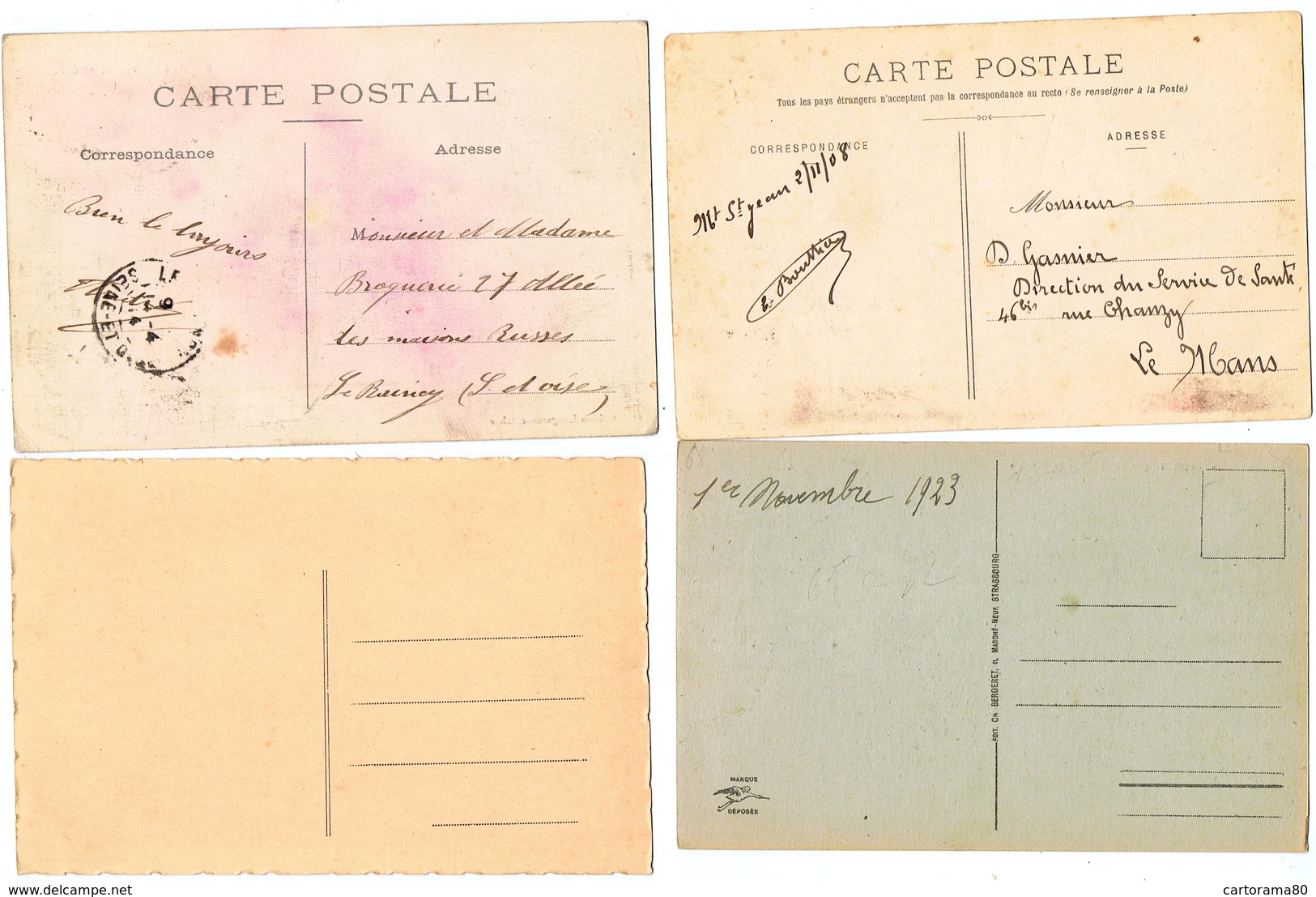 Lot 10 CPA & CPSM France  / Lens, Douai, Ailly-sur-Noye, Ebreuil, Soultz ... / A Voir !!! - 5 - 99 Postcards