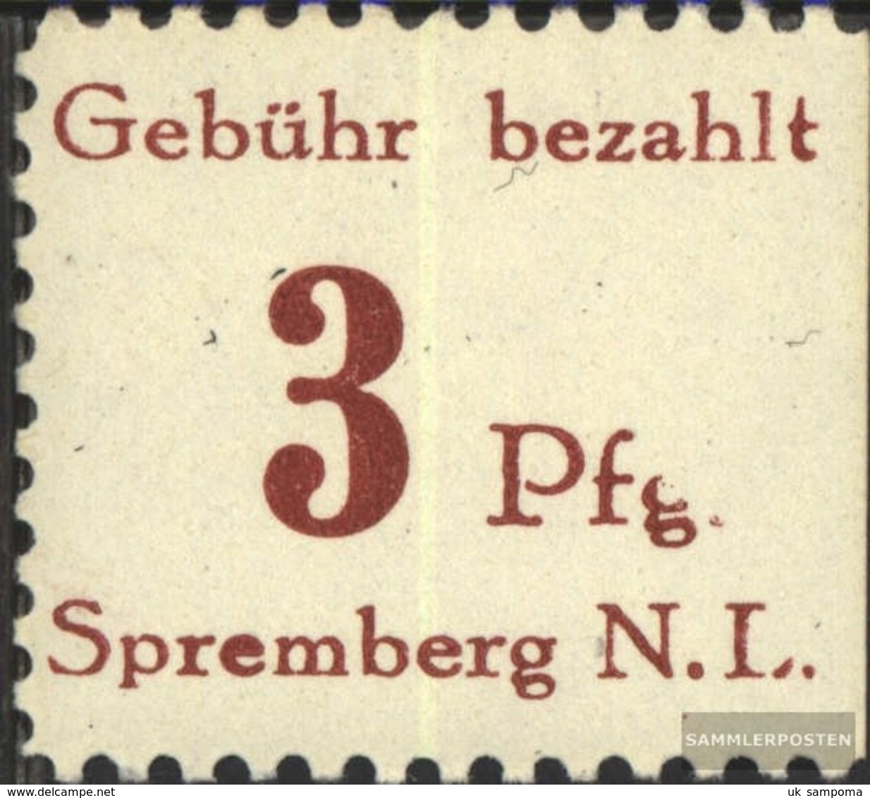 Spremberg (Lower) 7A V G Top BeschädiGt Unmounted Mint / Never Hinged 1946 Numbers - Other & Unclassified