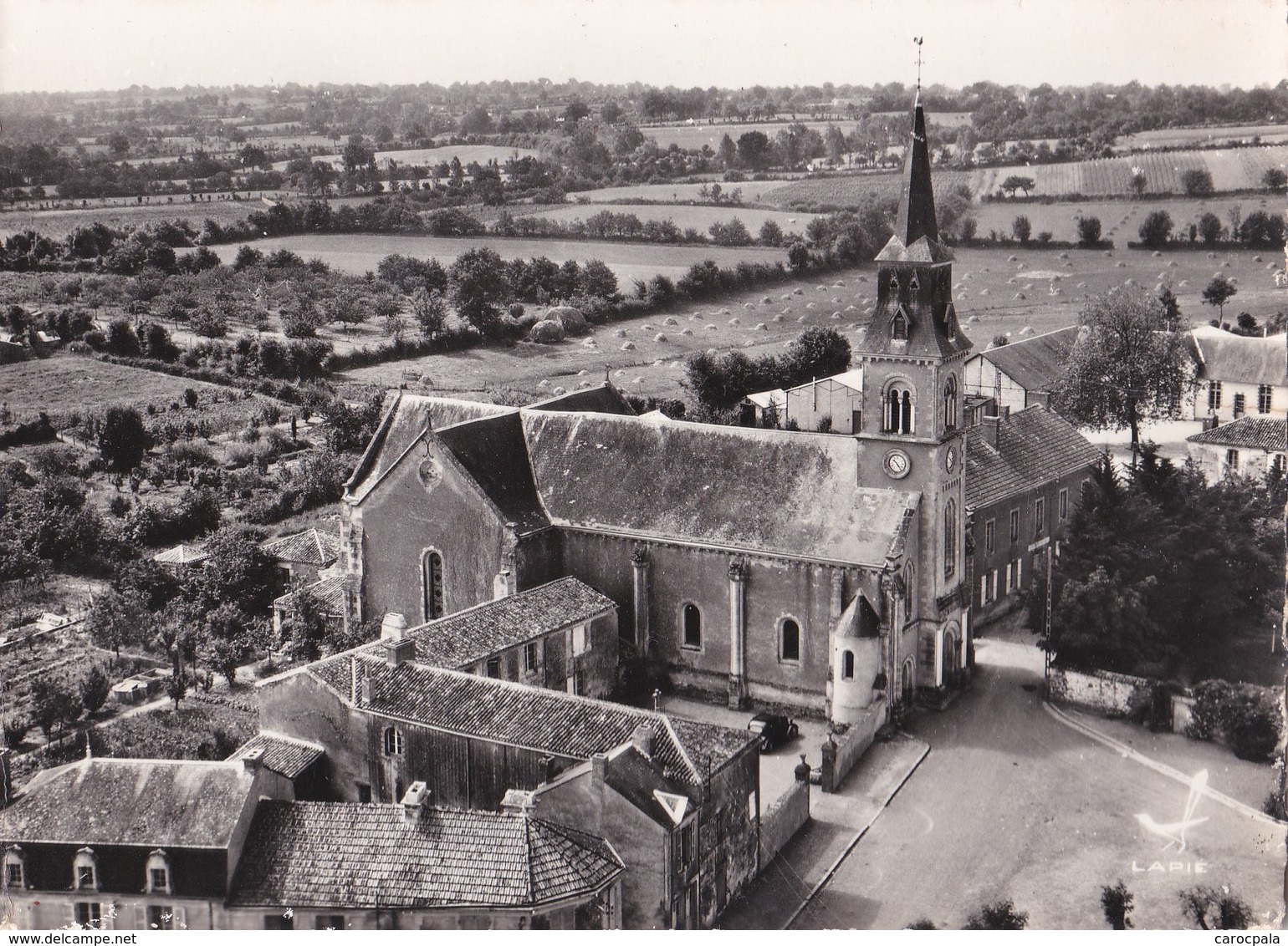 Carte 1955 ST FLORENT DES BOIS / L'EGLISE ET VUE AERIENNE - Saint Florent Des Bois