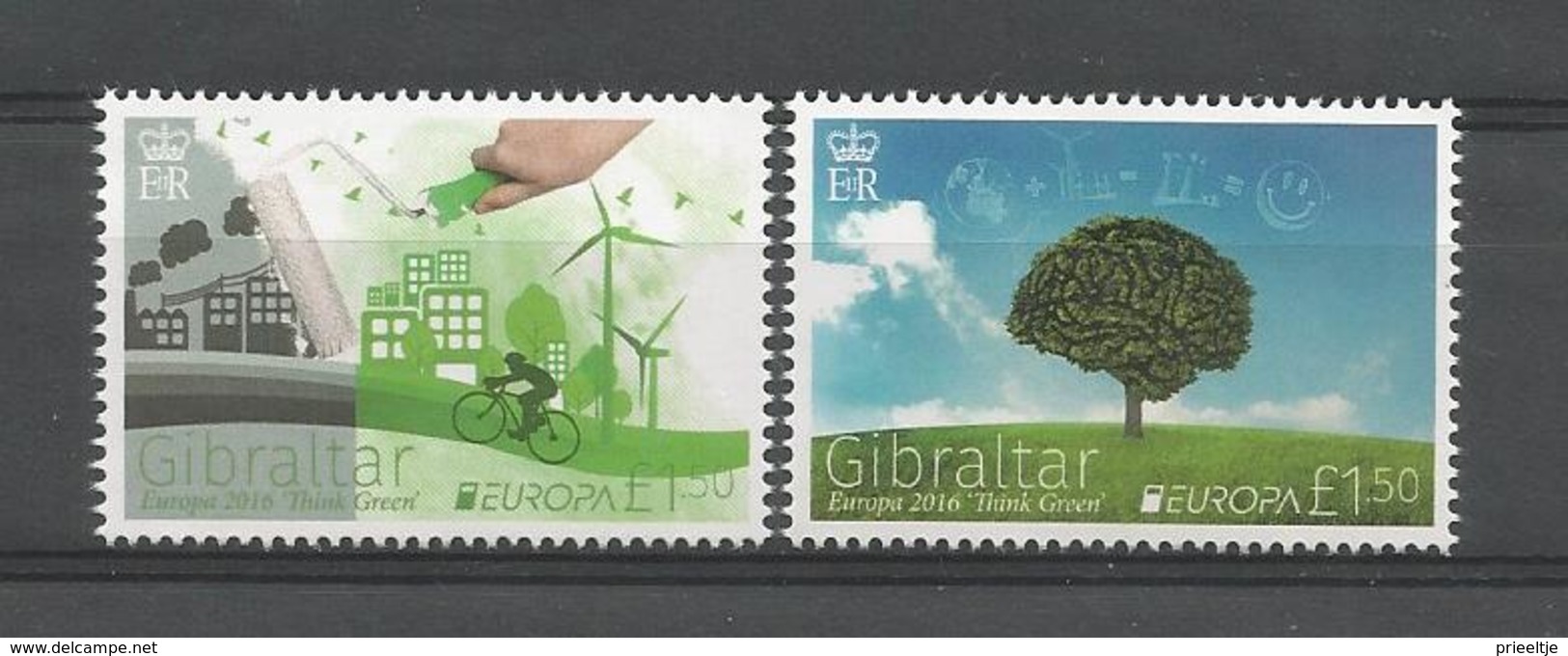 Gibraltar 2016 Europa Think Green  ** - Gibraltar