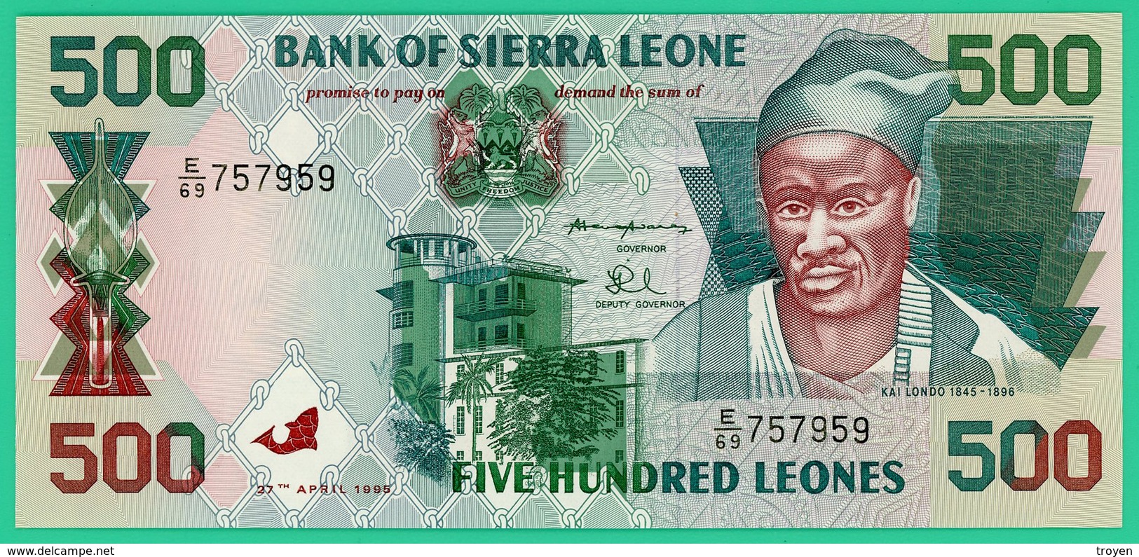 500 Leones - Sierra Leone - 1995 - N° E/69  757959 -  Neuf - - Sierra Leone