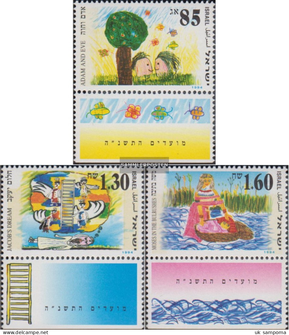 Israel 1310-1312 With Tab (complete Issue) Unmounted Mint / Never Hinged 1994 Jewish Holidays - Unused Stamps (with Tabs)