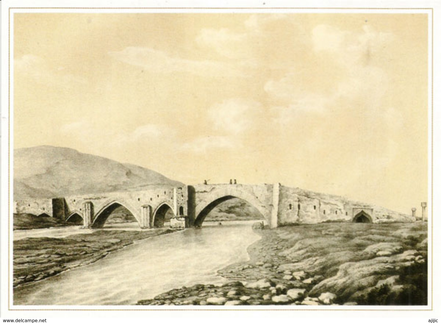 Historic Bridge ,Qazakh District,    Belle Carte , Format 20 X 14,5 Cm., Neuve,non Circulée - Aserbaidschan