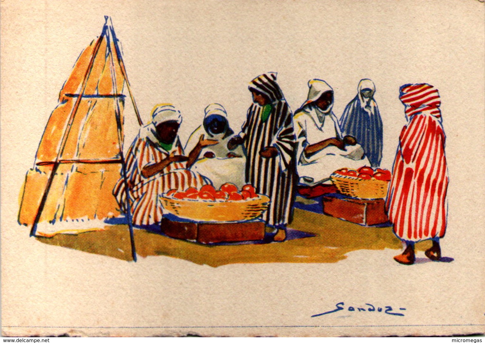 Algérie - Scénes Et Types - Illustrateur Sandoz - Scenes