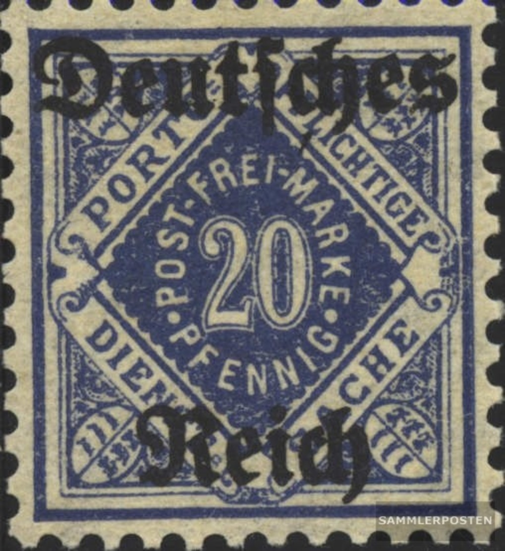 Deutsches Reich D55X MNH 1920 Württemberg Stampa - Ungebraucht