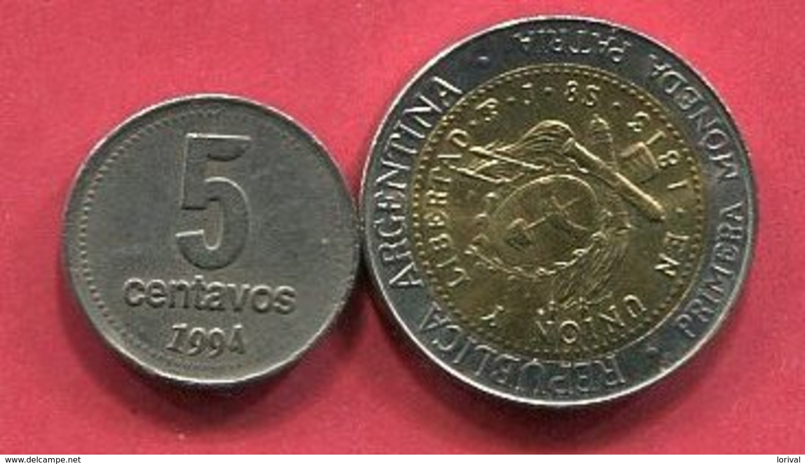 LOT 2 MONNAIES DIFFERENTES TB+ 4 - Argentine