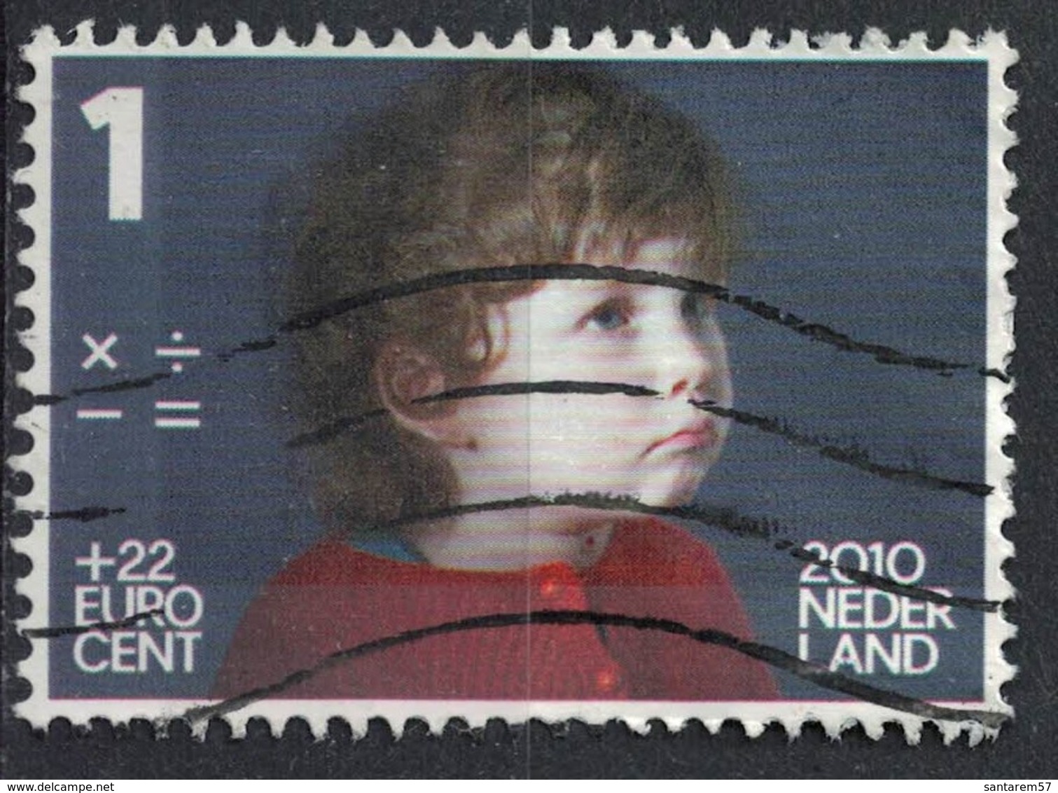 Pays Bas 2010 Oblitéré Used Enfant Aux Cours De Mathématiques - Used Stamps